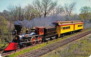 "Postal vintage ""General"" tren de la Guerra Civil Georgia L&N ferrocarril c1960 década de 1960" - Imagen 1 de 2