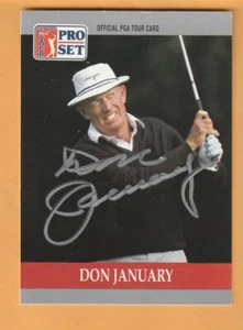 Don January AUTO Signed 1990 Pro Set Golf Card 1967 PGA Champion 11H - Picture 1 of 2