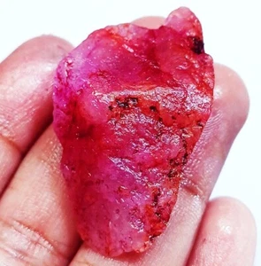 Piedras preciosas sueltas berilo rojo natural (bixbite) áspera 58,50 quilates certificado - Imagen 1 de 13