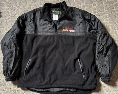 Arcticwear Arctic Cat Men’s Large Black Fleece Jacket Cat’s Pride - Image 1 of 4