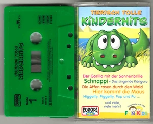 Kindermusik Musik Kassette mit Tierisch Tolle Kinderhits - singende Känguru - Foto 1 di 2