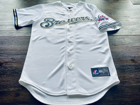 NWOT MLB Milwaukee Brewers Prince Fielder Mens 2009 AS Stitched Jersey- Small Cover