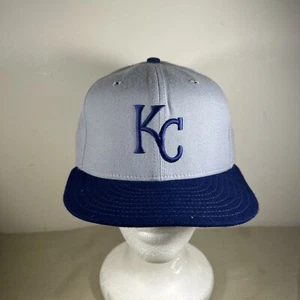 VINTAGE 90's NEW ERA KANSAS CITY ROYALS COLORWAY 7 1/8 PRO MODEL DIAMOND HAT - Picture 1 of 4