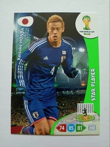 Keisuke Honda Japan Adrenalyn XL 2014 World Cup Panini Football Card Star Player - Foto 1 di 3