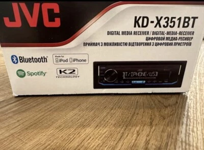 JVC KD-X351BT Bluetooth Autoradio - Schwarz - Bild 1 von 3