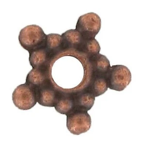 Perla Arandela Metal Estrella Ø4mm Cobre (Lote De 10) - Picture 1 of 1