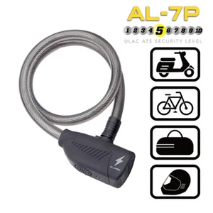 Anti Theft Bicycle Lock Alarm Bike Cable Lock Mini Bicycle Lock 110dB Wire Lock - Picture 1 of 12
