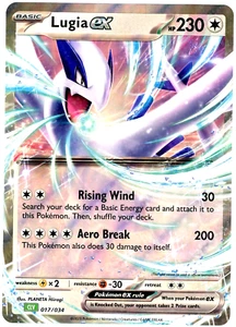 Pokemon Juego de Cartas Coleccionables Lugia ex (Jumbo) 017/034 Black Star Promo DE GRAN TAMAÑO - Imagen 1 de 1