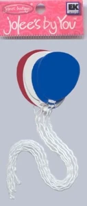 Jolee's by You 3-D non adhesive PATRIOTIC BALLOONS Fast, FREE SHIP! 56370 - Picture 1 of 1