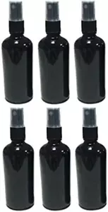 6 STCK. 100 ml/3,3oz Nachfüllbar Leer Nicht Durchscheinend Dunkel Bernstein Glas Braun Spray - Bild 1 von 1
