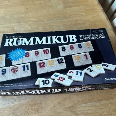 The Original Rummikub 1990 Vintage Pressman Rummy Board Game Complete - Image 1 of 4
