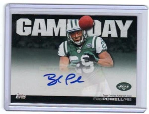 2011 autógrafo Topps Game Day Bilal Powell radiocontrol New York Jets - Imagen 1 de 1