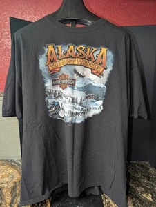 T-shirt Harley Davidson Anchorage Alaska The Last Frontier taglia 3XL nuova - Foto 1 di 3