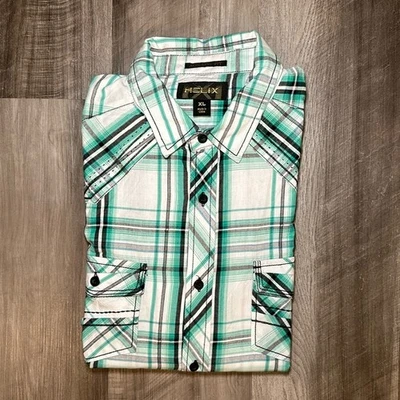 Helix Athletic Fit Long Sleeve Button Down Shirt - XL - Image 1 of 4