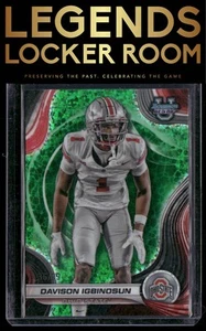 2024 Bowman University Best Davison Igbinosun Green Mini Diamond Refractor /99 - Picture 1 of 2
