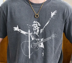 Jon Bon Jovi T-Shirt Gibson Les Paul Rock Band on Premium Comfort Colors Tee - Picture 1 of 6
