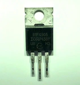 IRF4905 P-MOSFET 55V 74A TO-220 Genuine Inter Rectifier part tested x 1 pcs - Picture 1 of 1