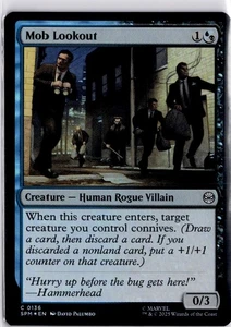 MTG Mob Lookout 0136 Foil Spider-Man Magic The Gathering TCG Trading Card TCG - Picture 1 of 4