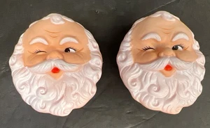 De colección Fibra Artesanal Guiño Muñeca Santa Cara Goma 3"" Decoración de Navidad Reemplazar - Imagen 1 de 11