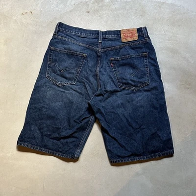 Pantalones Cortos de Jean Levi’s 569 Talla 36 Lavado Oscuro Calce Suelto Denim Foto 1 de 4