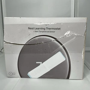 Termostato de aprendizaje Google Nest (4.ª generación) con sensor de temperatura (2.ª generación) - Imagen 1 de 8
