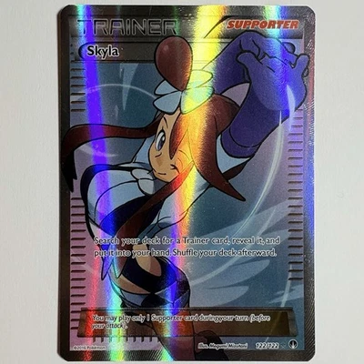 Pokemon Skyla 122/122 BREAKpoint Ultra Rare Full Art Holo LP+ - Image 1 of 4