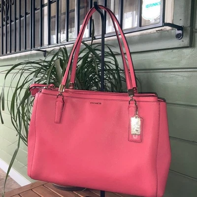 Coach 1941 Madison Mini Christie Carryall handbag, EUC, Pink Ruby - Image 1 of 4