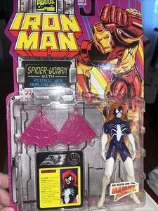 Figura de acción Iron Man Spider-Woman de Marvel Comics (Toy Biz, 1994) NUEVA en paquete - Imagen 1 de 9