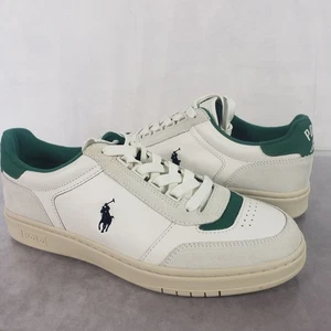Polo Ralph Lauren Court Sport Shoes Mens Size 9 Leather Tennis Sneaker Classic - Picture 1 of 13