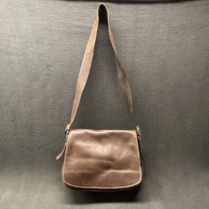 Coach Legacy 9332 Messenger Front Flap Bag Purse Signature Lining Dark Brown - Picture 1 of 11