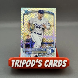 2025 Bowman Chrome Jac Caglianone X-Fractor BCP-103 Kansas City Royals - Imagen 1 de 2