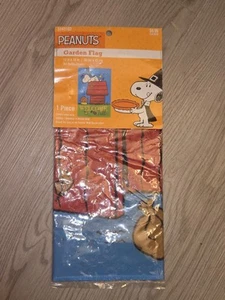 Bandiera da giardino benvenuto arachidi benvenuto autunno foglie 12" x 18" Snoopy - Foto 1 di 6