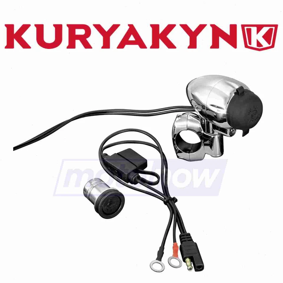 Kuryakyn Electrical Power Point for 2002-2010 Yamaha XVS650AT V Star wi Foto 1 de 4