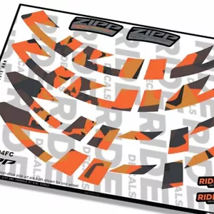 Zipp 404 Firecrest 2022 Rim Decals - Fire Camo - Licensed by Zipp - Picture 1 of 3
