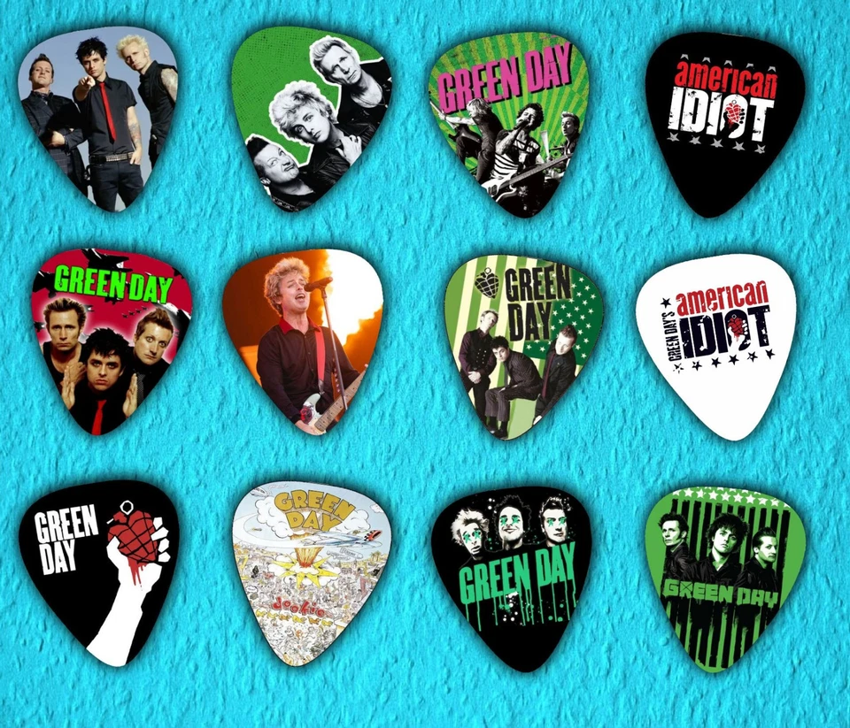 GREEN DAY *NEW* - Guitar Picks - Set of 12 - Image 1 of 1