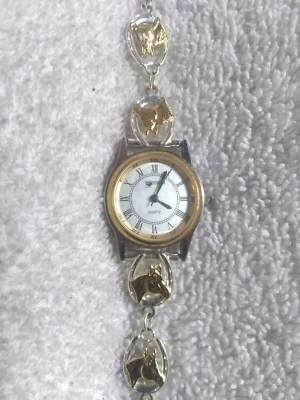 Reloj Montana Plateros Mujer Caballo En Herradura Banda Nuevo Murciélago Transparente ¡Como Nuevo! Foto 1 de 4