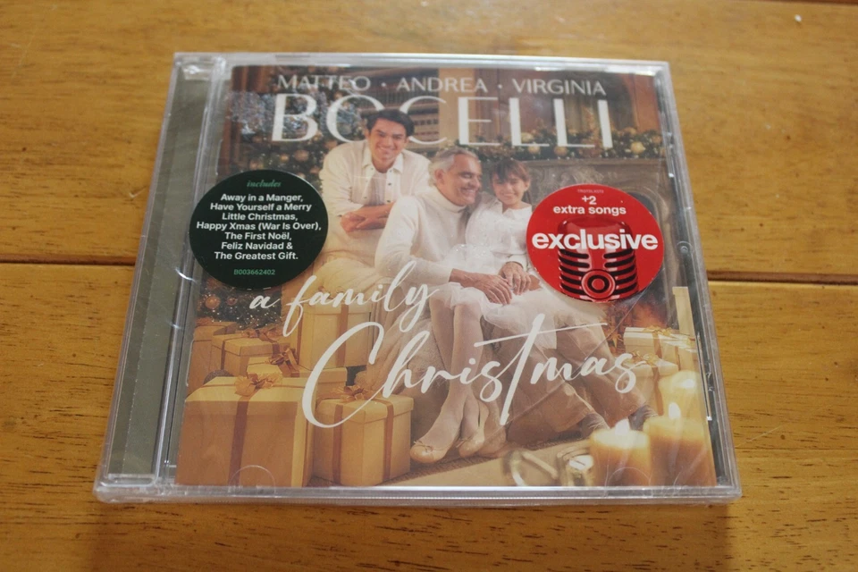 A Family Christmas by Andrea Bocelli, Matteo Bocelli and Virgina Bocelli (CD, 2022,Capitol Records)