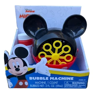Disney Junior Mickey Mouse Bubble Machine 2 oz Bubbles Ages 3+ NIB Requires 3 AA - Picture 1 of 3