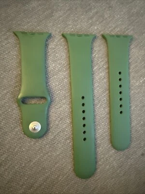Correa deportiva Apple Watch 45 mm (42/44/49) genuina OEM verde trébol S/M/L usada Foto 1 de 4