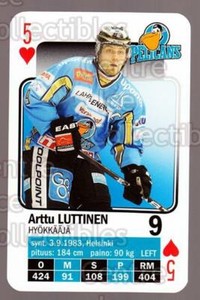 2011-12 Finnish SM LIIGA Playing Card #5 Arttu Luttinen