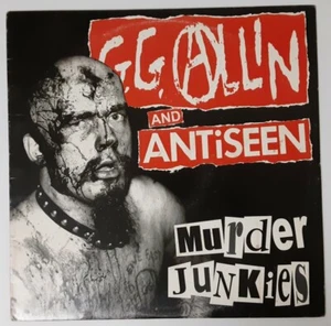 Rare LIMITED G.G. Allin And Antiseen "Murder Junkies" LP Marbled Yellow Vinyl - Picture 1 of 10