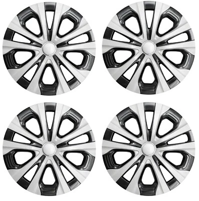 NEW 2017-2019 Toyota PRIUS 15" Silver Gray Hubcap Wheelcover  SET of 4 - Image 1 of 4
