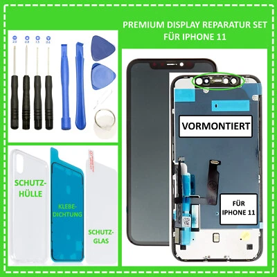 Display für iPhone 11 Retina LCD OLED HD Bildschirm 3D Touch Screen VORMONTIERT - Bild 1 von 4