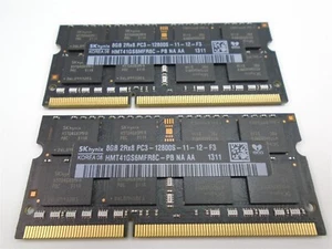 Hynix 16GB (8GB X 2) 2Rx8 PC3 12800S DDR3 SODIMM Laptop RAM Memory - Picture 1 of 1