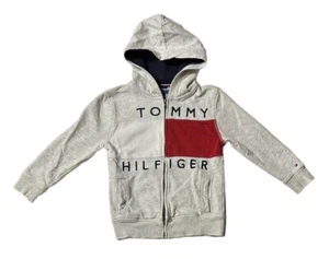 Preowned- Tommy Hilfiger Full Zip Graphic Hoodie Boys (Size 6) - Picture 1 of 8