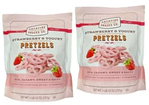 2er-Pack Creative Snacks Co Erdbeere & Joghurt Brezeln je 1 Pfund 10 Unzen - Bild 1 von 3