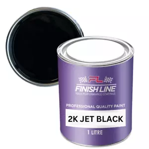 2K Jet Black Paint Gloss Satin Matt Finish - Picture 1 of 8