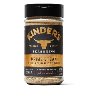 2 Kinder's Prime Steak W/Black Garlic & Truffle Premium Seasoning No MSG 7.9 Oz - Picture 1 of 5