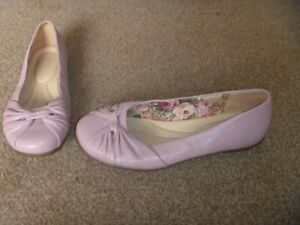 HOTTER - Appledore Ladies Shoes - Size 4 UK - Slip On - Low Heel -Pumps- Pink