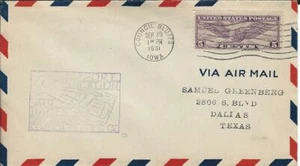 Airport Dedication Council Buffs IA Sept 19 1931 AAMC#D218 - Picture 1 of 1